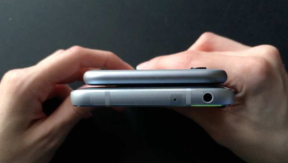 Size comparison: LG G6 and iPhone 6S