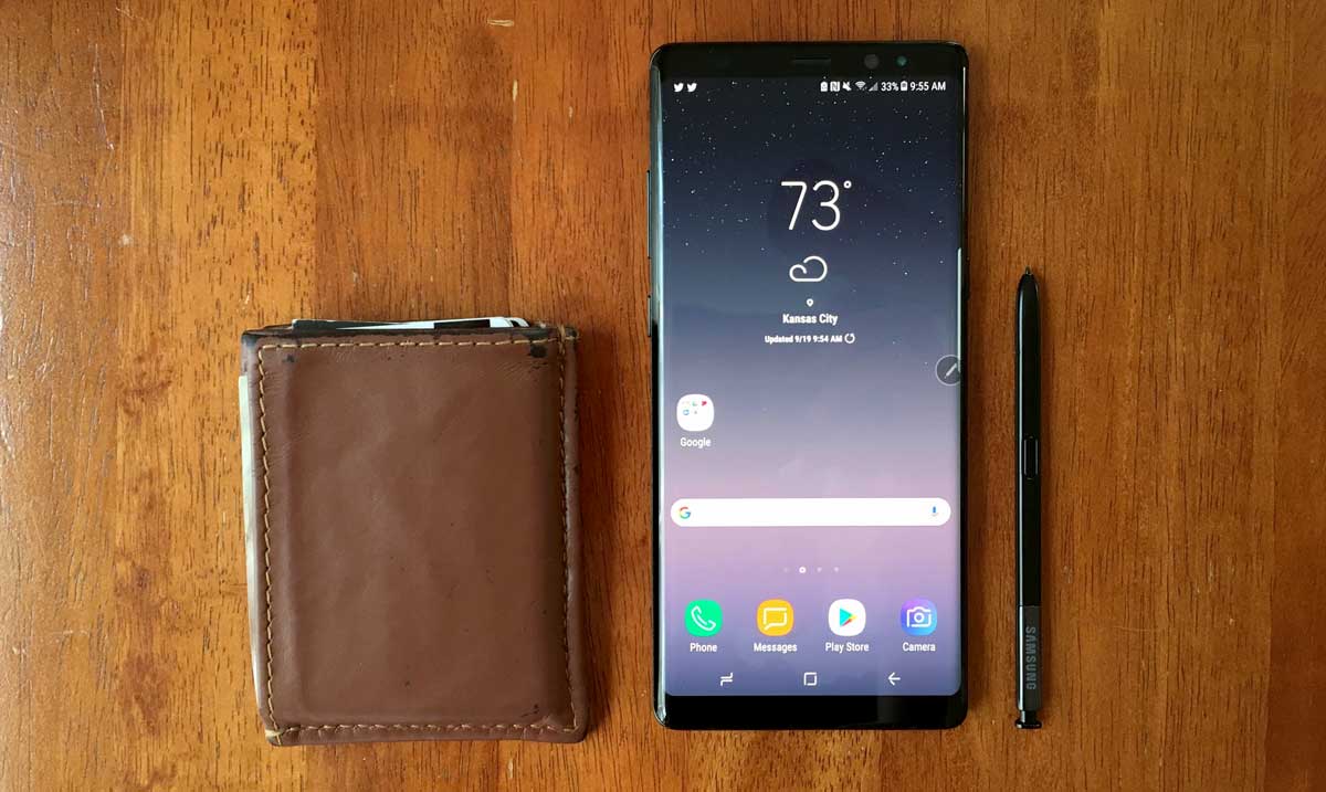 Samsung Galaxy Note 8 size