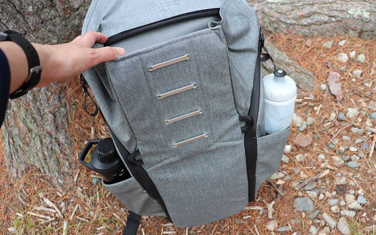 MagLatch ladder lock points on the Everyday Backpack